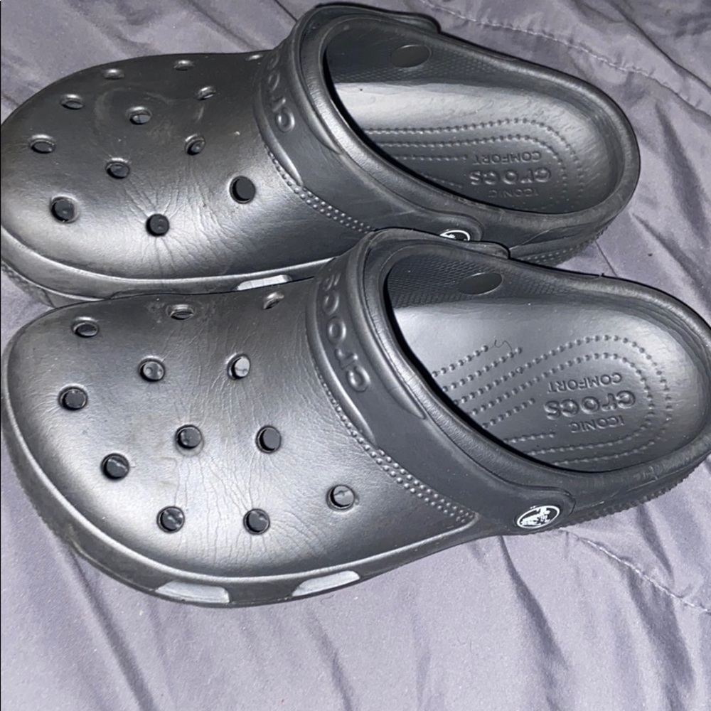 Gray crocs